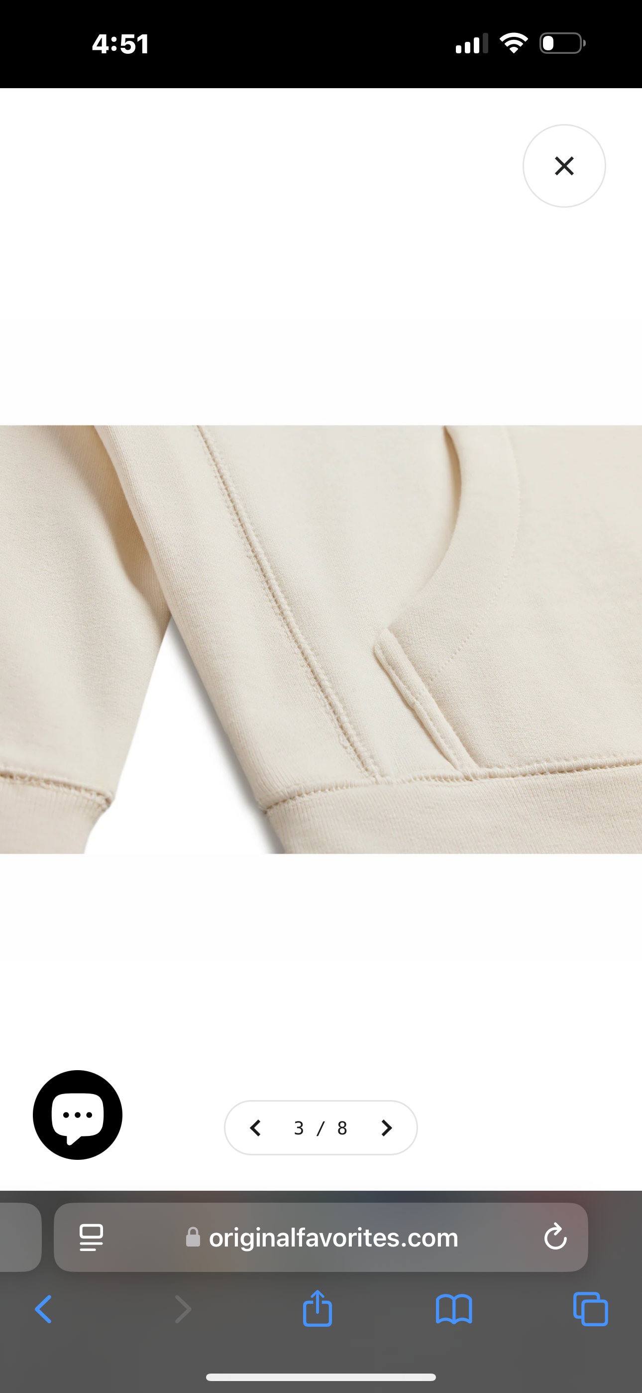 Amoor Natural Cotton Hoodie