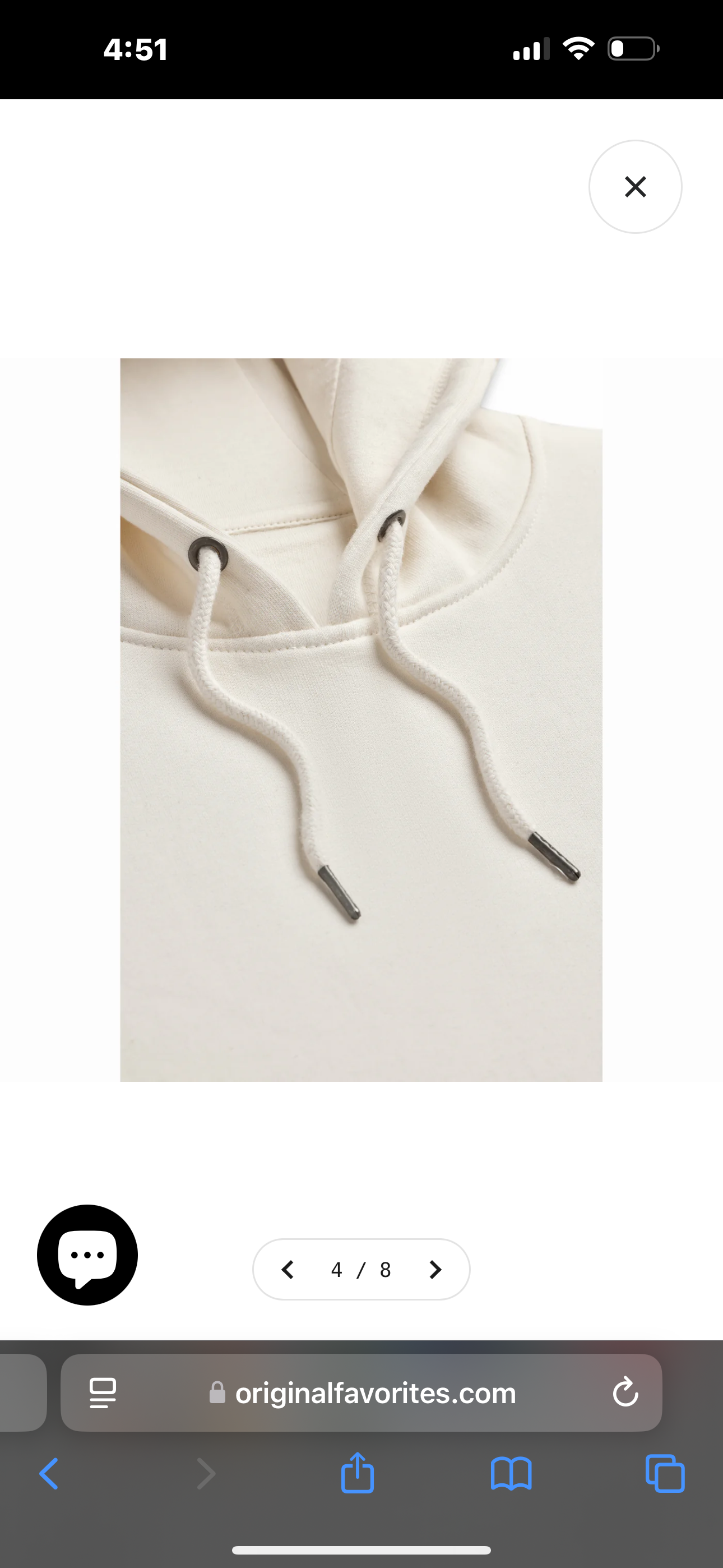 Amoor Natural Cotton Hoodie