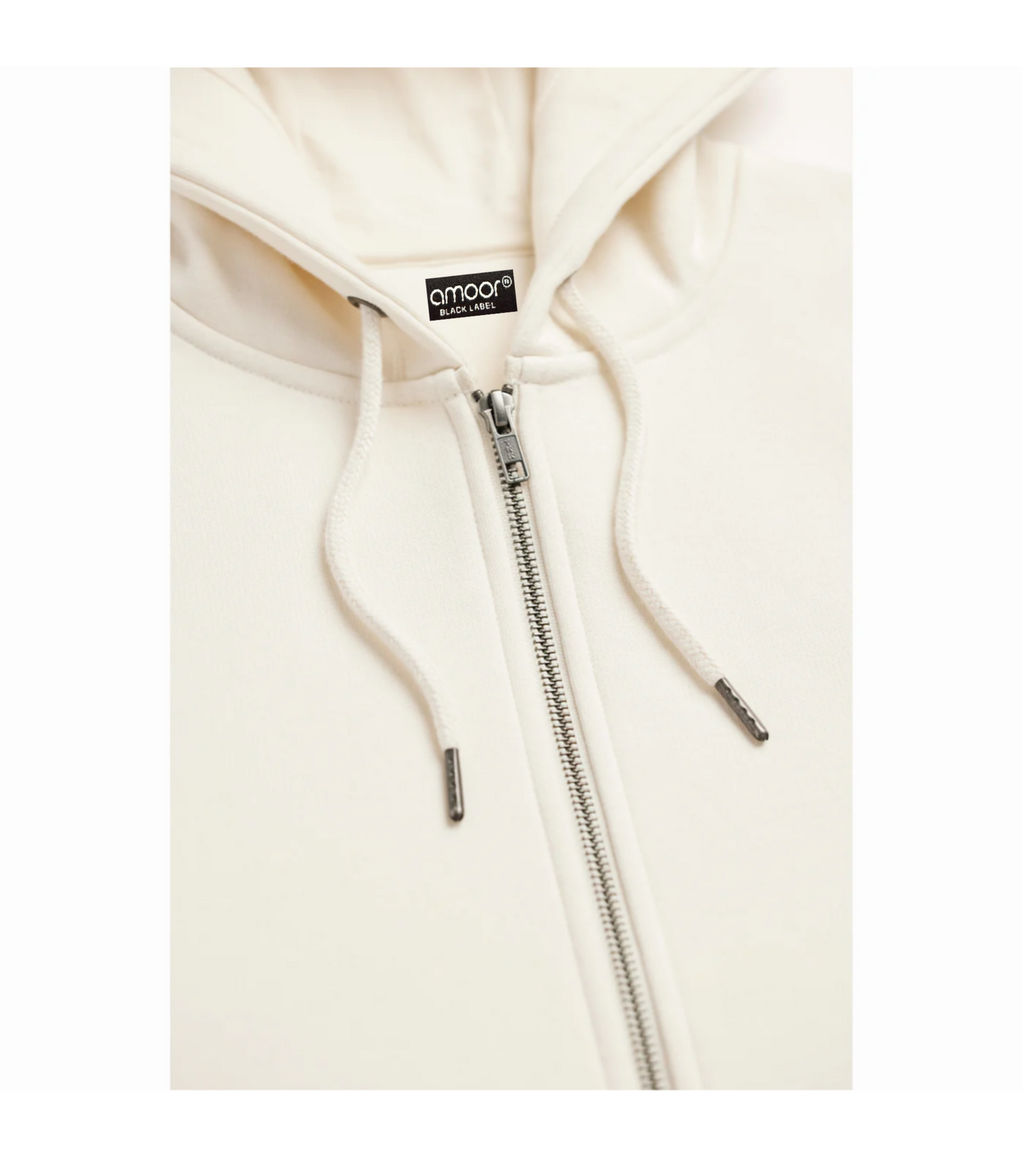 Amoor Natural Zip Up Hoodie