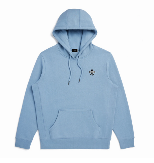 Amoor Hooded Cloudy Blue Sweatshirt